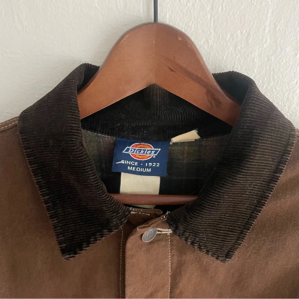 Vintage Dickies Brown Chore Coat Jacket - Picture 4 of 5